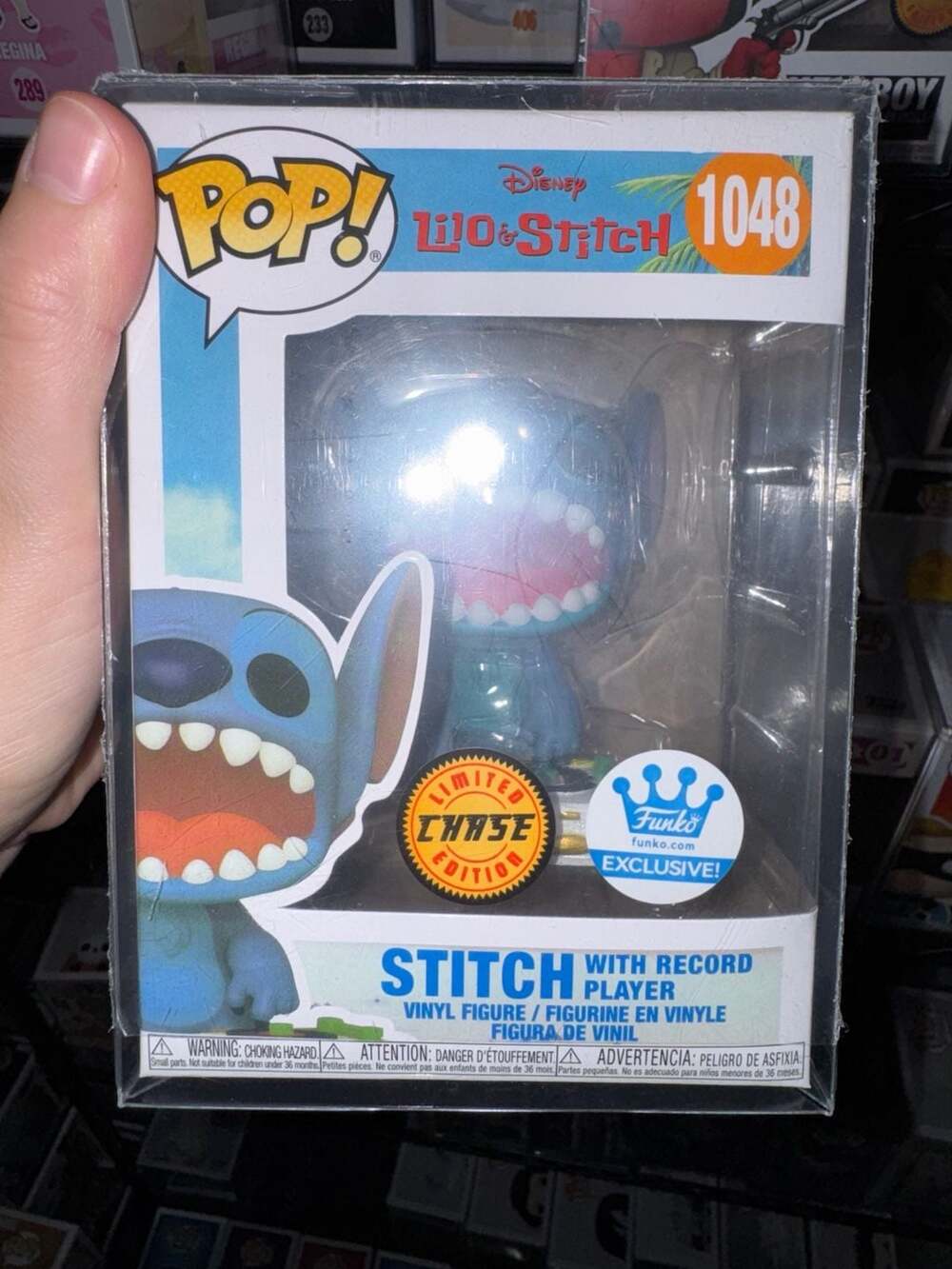 Funko Pop! Disney Lilo & Stitch #1048 Stitch with Record Player Chase Exclusive
